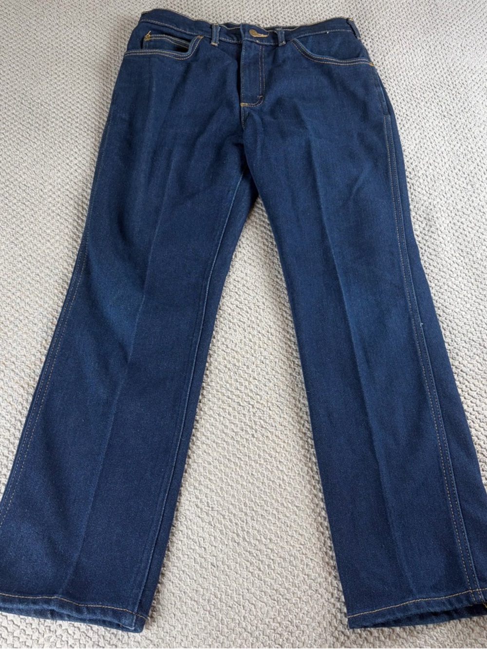 Vintage Lee Jeans 33x30 Actual (30x27)  Leather Back Patch Union Garment Workers